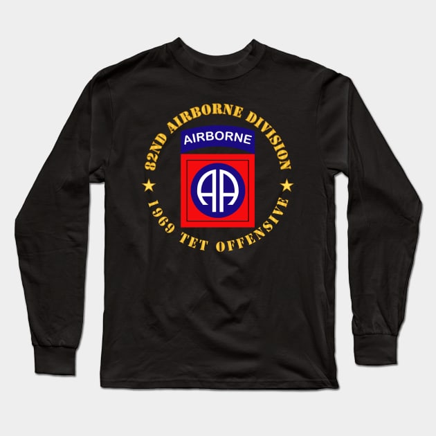 82nd Airborne Division - 1969 Tet Offensive Long Sleeve T-Shirt by twix123844